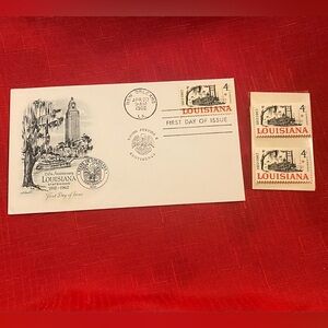 1812 150th Anniversary Louisiana Statehood 1st Day of Issue Commemorative Set